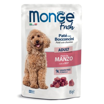 MONGE FRESH Dog Adult  kapsička hovězí 85g/24ks