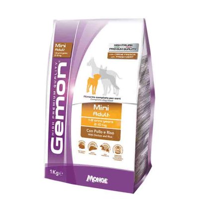 GEMON Dog Mini Adult Kuře s rýží 26/13 1 kg°°