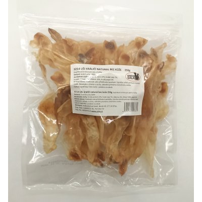 Uši králičí NATURAL bez kůže 250g (40)
