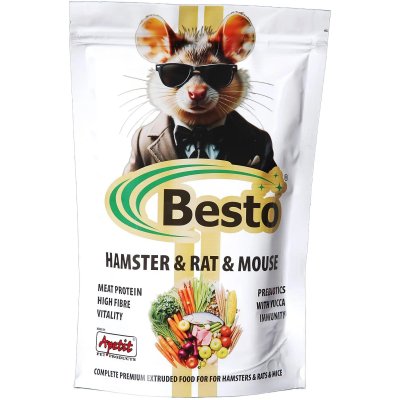 Apetit BESTO HAMSTER + RAT + MOUSE - krmivo pro křečky, krys a myši 454g