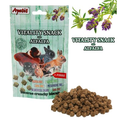 Apetit VITALITY SNACK s  vojtěškou alfaalfa  80g