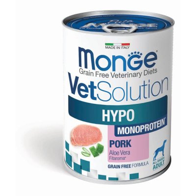 MONGE VET Dog  HYPO monoprotein vepř  400g/24ks