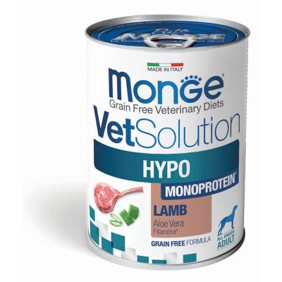 MONGE VET Dog  HYPO monoprotein jehně  400g/24ks