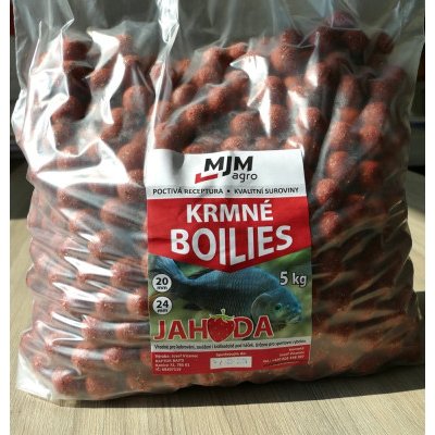MJM Krmné BOILIES  JAHODA 5kg