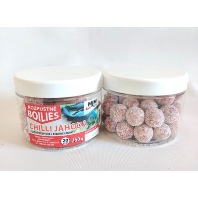 MJM Rozpustné BOILIES CHILLI JAHODA 250g