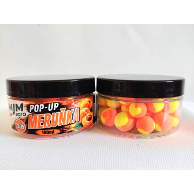 MJM POP-UP dvoubarevné - MIX velikostí 12/15 - MERUŇKA  100ml