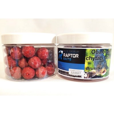 RAPTOR Chytací obalované boilies pr. 20 -  BRUSINKA - 250g
