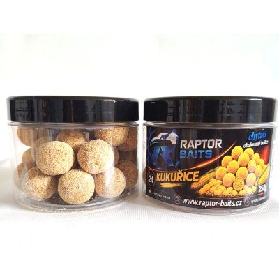 RAPTOR Chytací obalované boilies pr. 24 - KUKUŘICE - 250g
