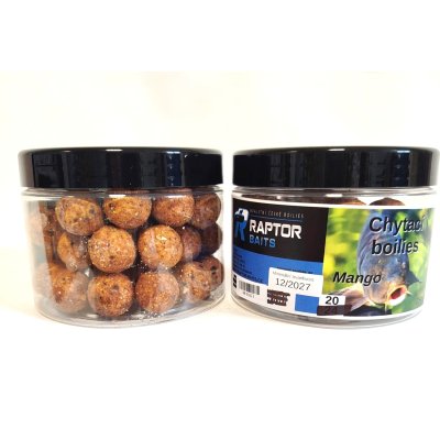 RAPTOR Chytací obalované boilies pr. 20 - MANGO - 250g