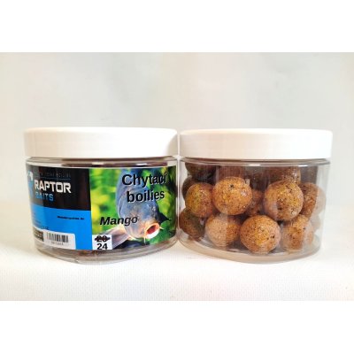 RAPTOR Chytací obalované boilies pr. 24 - MANGO - 250g