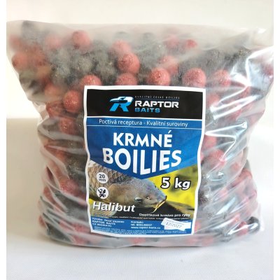 RAPTOR krmné BOILIES pr.20 - HALIBUT - 5kg