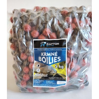 RAPTOR krmné BOILIES pr.24 - HALIBUT - 5kg
