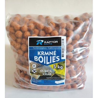 RAPTOR krmné BOILIES pr.20- OLIHEŇ+KRAB- 5kg