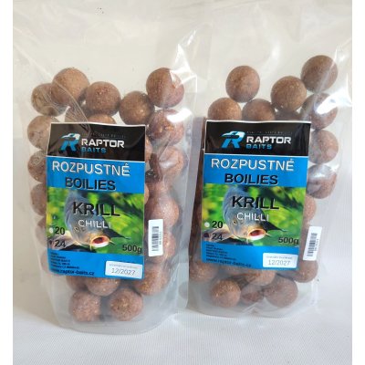 RAPTOR rozpustné BOILIES pr. 24 - KRILL CHILLI - 500g
