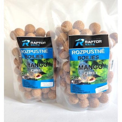 RAPTOR rozpustné BOILIES pr. 20 - MANGO CHILLI - 500g