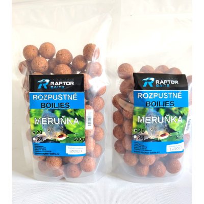 RAPTOR rozpustné BOILIES pr. 20 - MERUŇKA - 500g