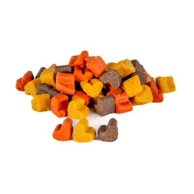 Srdíčka  MINI MIX 3 druhy 500g - poloměkký pamlsek(6ks/bal.) - 1614K1.jpg