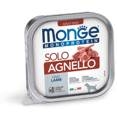 MONGE Dog MONOPROTEIN paštika  jehně 150g/24ks