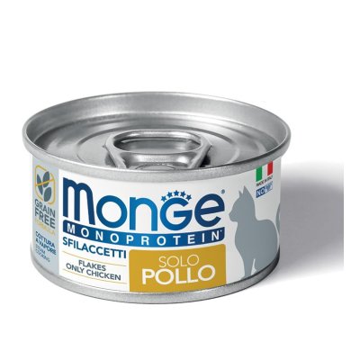 MONGE FLAKES Cat monoprotein kuřecí 80g/24ks