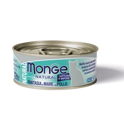 MONGE NATURAL Cat mořské plody mix, kuřecí 80g/24b - 2166 FANTASIA DI MARE CON POLLO.jpg